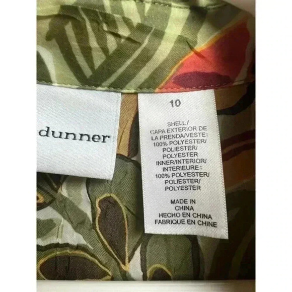 Alfred Dunner Floral Sheer Blouse‎ with Cream attached Tank - Picture 4 of 4